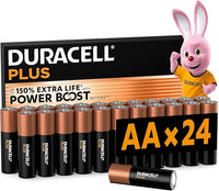 DURACELL Plus AA Pilas Alcalinas (Paquete de 24) 1.5V, LR06