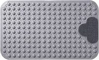50 x 80 cm Alfombrilla de Ducha Antideslizante Gris, Alfombrilla Ducha Antideslizante PVC, Zona de Masaje para los Pies, Antideslizante con Ventosas y Orificios de Drenaje, para Spas