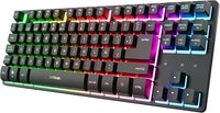 GXTrust Dothix Teclado Inalámbrico TKL 80% QWERTY Español, Negro