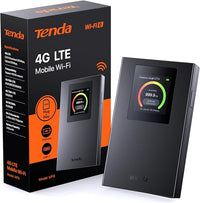 Tenda MF6– Router 4G SIM, Móvil Portátil 4G con tarjeta SIM, Wifi Portatil CAT4 WiFi6 AX300, MiFi 4G, batería de 2100 mAh, USB-C, WPA3, pantalla a color,Carga del batería externa,Nano card,Plug y Play