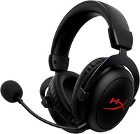 HyperX Cloud II Core Inalámbrico - Auriculares gaming para PC, DTS Headphone:X audio espacial, almohadillas viscoelásticas, Negro