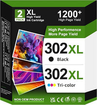 SUNPRINTZ 302XL Cartuchos de Tinta Remanufacturado para HP 302XL, 302 XL Negro y Color para HP Envy 4524 4520 4527 4521 DeskJet 3630 2130 3636 3639 OfficeJet 3831 3835 5230 3833 5232 5220 4650 3830