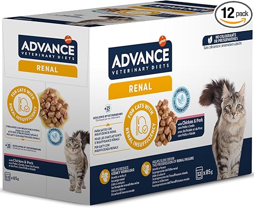 Advance Veterinary Diets Renal - Comida Húmeda para Gatos: Multipack 12 bolsitas de 85g