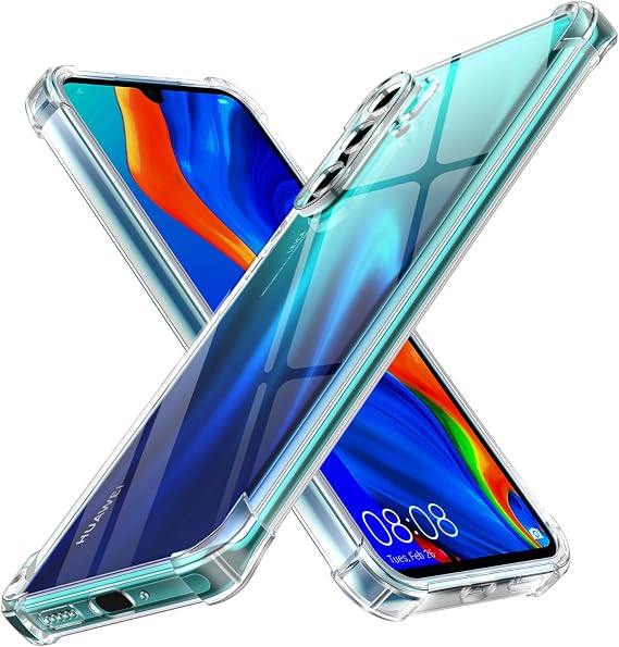 Olgary Funda para Huawei P30 Pro 6.47",Anti-Amarillo Clara Carcasa Protectora Thin Antigolpes Transparente Suave TPU Silicona Anti-arañazos Bumper Caso con Clear Case para Huawei P30 Pro