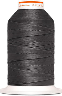 Gütermann Hilo de coser para exteriores, 400 m, resistente a los rayos UV, 7 u 8, gris oscuro