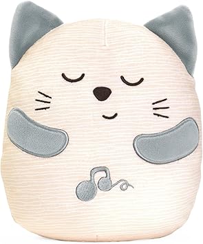 Chicco, Gatito Ronroneador, Peluche Electrónico Interactivo, Reproduce el Sonido y Las Vibraciones de los Ronroneos del Gato, Música Clásica, Tacto Suave, Lavable en Lavadora, Juguete Bebés +0 Meses