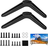 Patas para Soporte TV, Patas TV Universal 32-65 Pulgadas, Soporte de Base Compatible con LCD LED OLED, Pies Repuesto Alta Estabilidad, Instalación Rápida sin Perforar, Separación de Orificios 17-20 mm