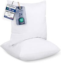 Utopia Bedding Relleno de Cojín 65 x 65 cm (2 Unidades), Fibra Virgen Siliconada, Almohadas de Sofá (Blanco)