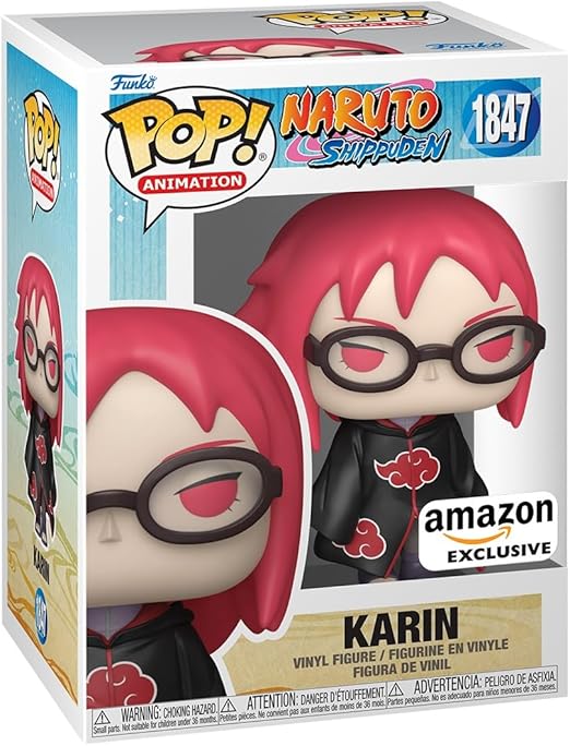 Funko Pop! Animation: Naruto S - Karin - Naruto Shippuden - Exclusiva Amazon - Figura de Vinilo Coleccionable - Idea de Regalo - Mercancia Oficial - Juguetes para Niños y Adultos - Anime Fans