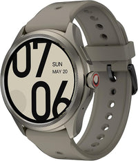 Ticwatch Pro 5 Sandstone Android Smartwatch, Snapdragon W5+ Gen 1 Wear OS Smartwatch, 80 Horas de duración de la batería, GPS Incorporado, brújula 5ATM, NFC No es Compatible con iPhone