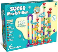 Science4you Super Circuito de Canicas para Niños - Juego con Canicas Incluidas, Marble Run + 113 Piezas, Juguetes Educativos Stem, Regalo para Niño y Niña 3+ años