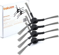 BAKUUM Pack 4 cepillos, escobillas laterales, para Xiaomi E12 E10. Pack repuestos y accesorios para robot aspirador