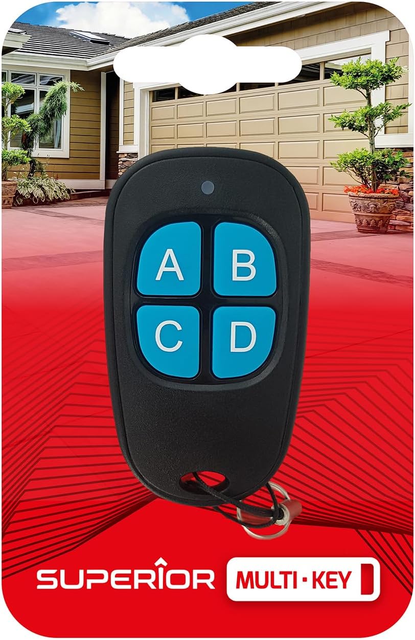 Superior Key – Mando a Distancia Universal de Cuatro Canales, frecuencia de 433,92 MHz, código Fijo