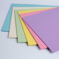 House of Card & Paper Lote de 50 feuilles cartonnées A3 210 g/m² - Couleurs pastel arc-en-ciel