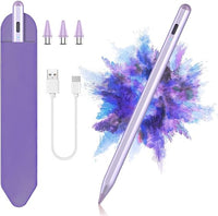 Stylus Pen Tablet Android, KBCASE Penna per Tablet Compatibile Samsung/iPhone/Lenovo/Xiaomi/Huawei/Android Touch Screen, Stylus Pencil with Sensibile all'Inclinazione con 3 Punte