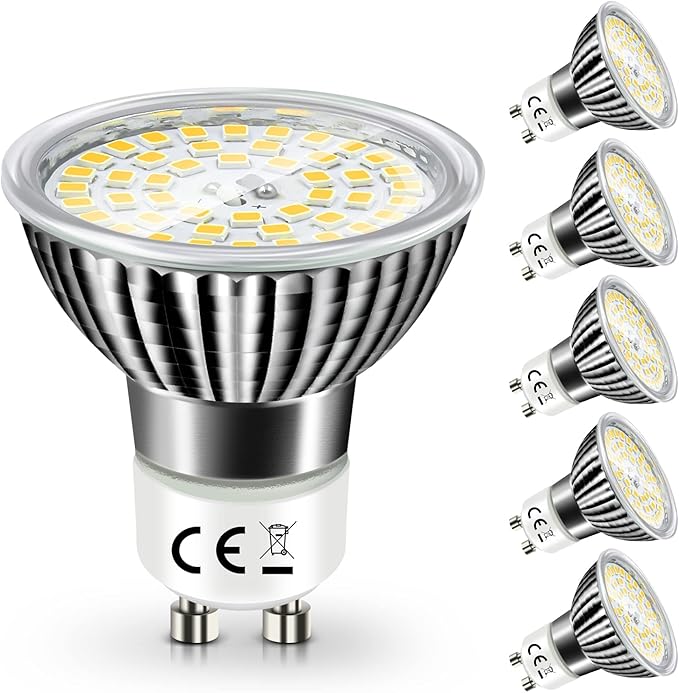 wowatt 10W Bombillas GU10 LED Luz Neutra 4000K Equivalente a 120W Lámpara Halógena GU 10 Súper Brillante 1000LM Foco GU10 230V Ángulo de haz de 120 ° Sin Estroboscópico No Regulable Paquete de 6