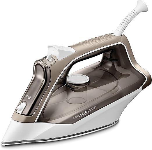 Rowenta Effective DX1635 Plancha de vapor 2400 W , golpe de vapor de 120 g/min, ajustes fáciles de usar, vapor automático, Autosteam, suela Microsteam 300 de acero inoxidable
