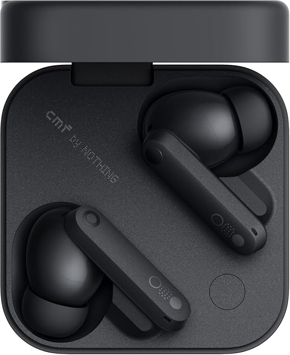 CMF by Nothing Buds Pro 2 Auriculares inalámbricos con Sonido HiFi, 50 dB Cancelación Activa de Ruido híbrida, 6 micrófonos HD y Efecto Audio Espacial, 2025 - Gris Oscuro