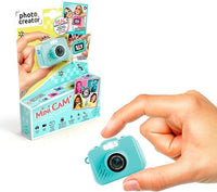 Canal Toys - Photo Creator - Cámara de Fotos y vídeo Digital Mini Cámara - Azul Turquesa Original - con Llavero y Tarjeta SD de 1 GB Incluido - CLK 058