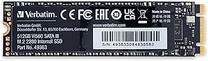 Verbatim Vi560 S3 - Ssd - 512gb - Intern - M.2 2280 - Sata 6gb/s (49363)