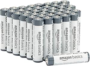 Amazon Basics - Paquete de 40 pilas industriales alcalinas AAA, 1,5 voltios, vida útil de 5 años