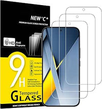 NEW'C 3 Piezas, Protector Pantalla para Xiaomi POCO F8 Ultra, Redmi K90 Pro Max (6,9