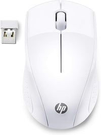 HP 220 - Ratón Inalámbrico (1600 PPP, 2 Botones y una Rueda de Desplazamiento, Tecnología LED Azul, Batería 15 Meses Duración, Windows 7, 8, 10; Mac OS; Chrome™ OS), Color Blanco (Snow White)