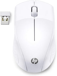 HP 220 - Ratón Inalámbrico (1600 PPP, 2 Botones y una Rueda de Desplazamiento, Tecnología LED Azul, Batería 15 Meses Duración, Windows 7, 8, 10; Mac OS; Chrome™ OS), Color Blanco (Snow White)
