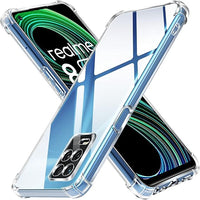 ivoler Funda para Realme 8S 5G / Realme 8 5G / Realme Narzo 30 5G, Carcasa Protectora Antigolpes Transparente con Cojín Esquina Parachoques, Suave TPU Silicona Caso Delgada Anti-Choques Case
