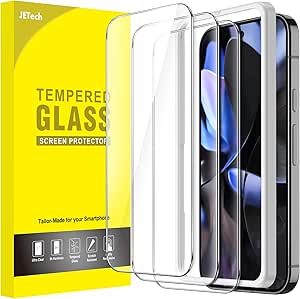 JETech Protector Pantalla para Google Pixel 10/10 Pro/9/9 Pro, 3 Unidades