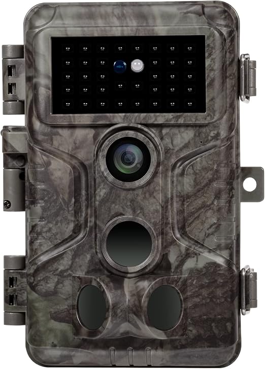 GardePro A3S Câmaras de Caça 64MP 1296P H.264 Vidéo, Camara Fototrampeo con Alcance de Visión Nocturna de 30m y 0,1s Tiempo de Activación, LED IR de 940 NM No-Glow, IP66