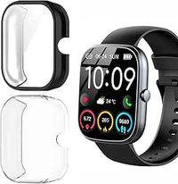 Lamshaw - Carcasa compatible con reloj, carcasa con protector de pantalla, [antiarañazos] [ultra delgada blanda] cubierta total TPU para Dyurwa/QCOQ/T60 1,91