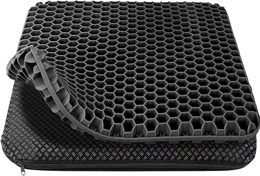 HSSGGV Cojín de Gel,Cojín Antiescaras para Silla Oficina,Funda Extraíble
