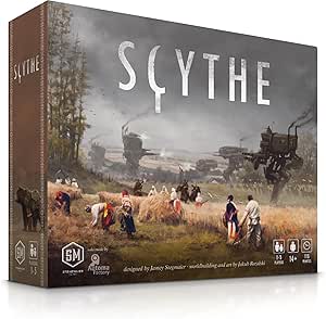 Stonemaier Games , Scythe , Board Game , Ages 14+ , 1-5 Players , 90-115 Minutes Playing Time