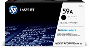 HP 59A CF259A, Negro, Cartucho Tóner Original, de 3.000 páginas, para impresoras LaserJet Pro M404n, M404dn, M404dw, MFP M428dw, MFP M428fdn, MFP M428fdw y M304a