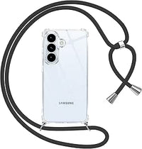 Pnakqil Funda para Samsung Galaxy S26 con Cuerda, Carcasa Transparente Silicona Colgar Collar Correa de Cuello Cadena Cordón para Samsung Galaxy S26 6,3