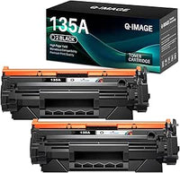 Q-image 135A Tóner Compatible para HP LaserJet m234sdwe Tóner de Repuesto para HP LaserJet MFP m234sdw m234dwe m234sdn m209dwe para W1350A Tóner (sin Chip,2 Negro)