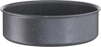Lagostina Ingenio Mineralis Green Cacerola 24 cm, Cacerola de aluminio 100% reciclada, para gas, horno e inducción, con indicador de cocción, se puede utilizar con mango extraíble