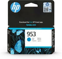 HP 953 - Cartucho de Tinta para impresoras (estándar, Compatible con OfficeJet Pro 8210/8218/8710 AiO/8715 AiO), Cian