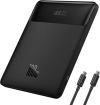 Baseus Power Bank 20000mAh, 65W Powerbank para Portátil, PD 3.0/QC 4.0, Batería Externa USB-C, Tres Salidas, Carga Rápida, con Pantalla LED para iPhone/Samsung/Macbook/iPad Pro