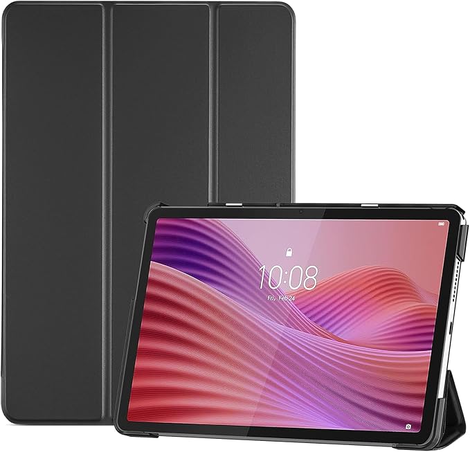 ProCase Funda para Lenovo Tab 2025 10.1 Pulgadas, Smart Cover Protectora para Tablet Lenovo Tab 10.1'' TB311FU/TB311XU - Negro
