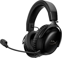 HyperX Cloud III S - Auriculares Gaming inalámbricos, Bluetooth, 2.4Ghz, PC, PS5, Xbox, Drivers 53 mm, DTS, micrófono 10mm, batería hasta 200h, Negro