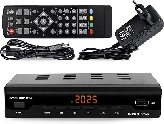 Strom 504 Decodificador Digital Terrestre – TDT / DVB T2 / Full HD / HDMI / Receptor TV / USB / H.265 HEVC / TDT Television / DVB-T2 / 4K