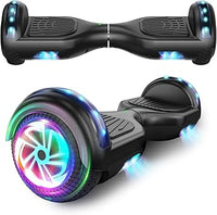 Hoverboard de 6,5 pulgadas con altavoz Bluetooth, scooter autoequilibrado, motor con luces de colores y luces LED