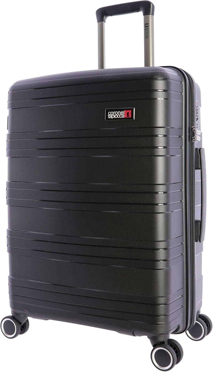 Coronel Tapioca Maleta Mediana 23 kg | Maleta de Viaje Rígida con 4 Ruedas Dobles 360º, Candado TSA y Asa Telescópica | Equipaje Resistente al Agua para Viajes en Avión