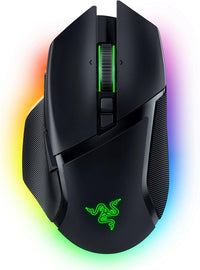 Razer Basilisk V3 Pro - Ratón Inalámbrico Personalizable para Juegos con Rueda Inclinable Hyperscroll (Sensor Óptico Focus Pro 30K, Iluminación Cromática de 13 Zonas, Botones Programables 11) Negro