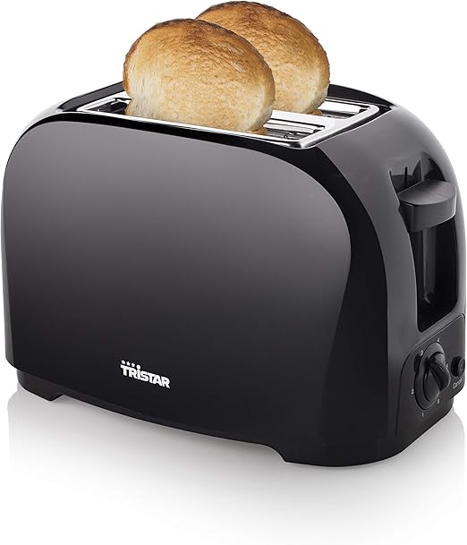 Tristar tostadora, Potencia 800 W, 6 Funciones Ajustables, Bandeja Extraíble Para Migas, Soporte Para Pan, BR-1025