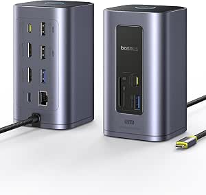 Baseus Nomos Air 12 en 1 Docking Station 2 Moniteurs para Windows