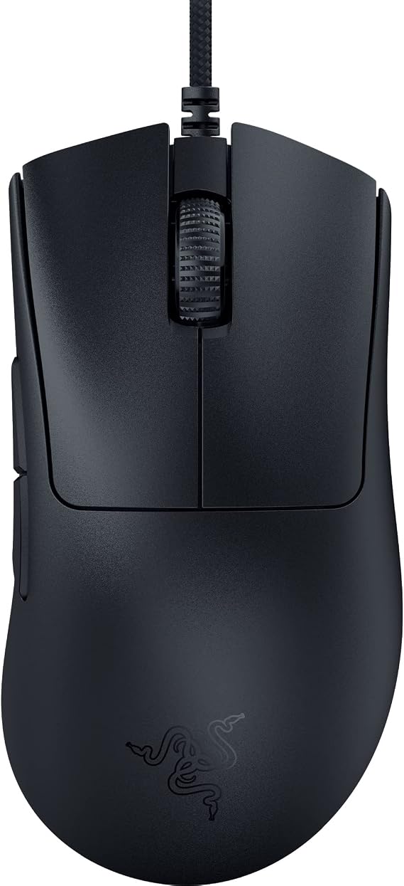 Razer DeathAdder V3 - Ratón Ergonómico para Deportes Electrónicos (Diseño Ligero De 59g, Sensor Óptico De 30K, Interruptores Ópticos de Ratón Gen-3, Tecnología Hyperpolling De 8000 Hz) Negro