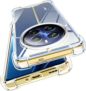 ivoler Anti-Amarillo Clara Funda para Realme 12 Pro 5G / Realme 12 Pro Plus 5G con Cojín Esquina Parachoques, [Protección Antigolpes Militar] Carcasa Transparente Anti-Arañazos Case
